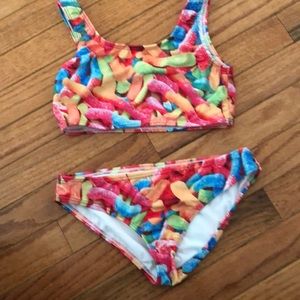 Terez gummy worms two piece swimsuit